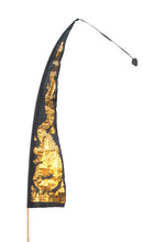 Load image into Gallery viewer, Drachenfahnen-Stoff GOLD DRAGON mit herzförmiger Spitze, Balifahne