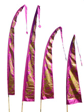 Load image into Gallery viewer, Drachenfahnen-Stoff GOLD DRAGON mit herzförmiger Spitze, Balifahne