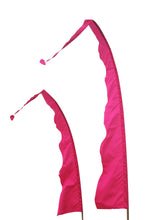 Charger l&#39;image dans la galerie, Balifahne WAVE pink fuchsia, Bali Flag, Gartenfahne, Strandfahne, balinesische Fahne, Umbul Umbul, Indonesische Tempelfahne, Gebetsfahne, Asienfahne, Gartendekoration
