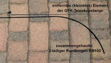 Charger l&#39;image dans la galerie, Rundbogen-Aufsatz für Balifahnen, Dekovalenz KB100, für die typische Rundung der Fahne
