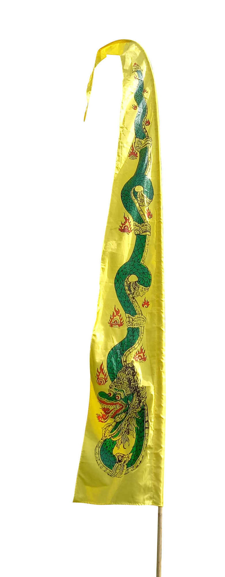 Drachenfahnen-Stoff DRAGON mit herzförmiger Spitze, Farbe gelb