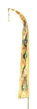 Charger l&#39;image dans la galerie, Drachenfahnen-Stoff DRAGON mit herzförmiger Spitze, Farbe gold

