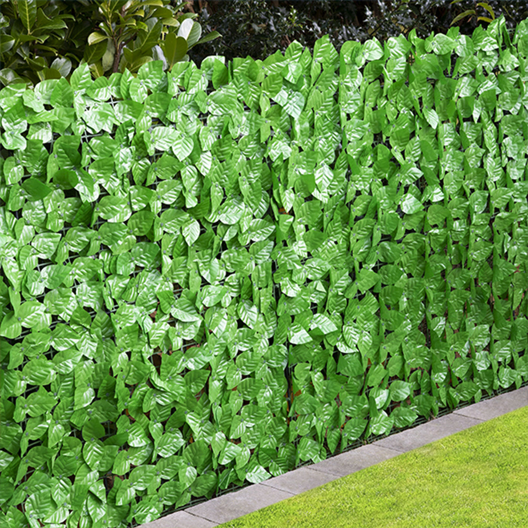 Sichtschutzhecke - Blätterwand, 300 x 100 cm künstlicher Efeu, Kunsthecke