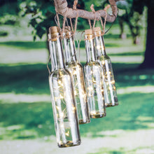 Load image into Gallery viewer, LED Solar Flaschen Lichterkette mit 7 Meter Zuleitung
